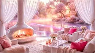 A Daydream Valentine 💗 Soft Romantic Piano | Dreamy River Glow & Calm Ambience