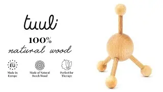 Trigger Point Massager Wooden Massage Knot Back Neck Shoulder Chest - Tuuli