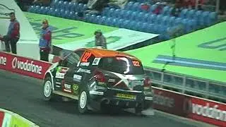 Clio R3 K. Abbring vs Swift S1600 K. Kruuda @ Rally de Portugal 2010
