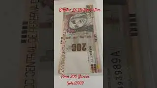 Per&uacute; 200 Nuevos Soles 2009 Bank note #currency #numismaticsociety #billete #commemorativebanknote