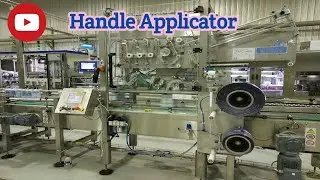 Handle applicator machine