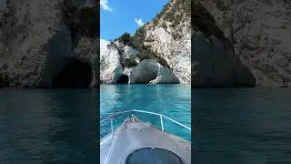 Cruising through the turquoise blue waters of Zakynthos 💧