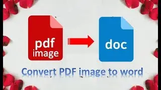How to easily convert pdf image to word so that it can be edited | tutorial89