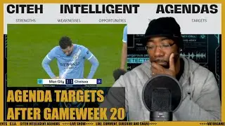 Rival Club Agendas After Game Week 20, City unacceptable Chelsea Draw, Arsenal 6pt Title Lead
