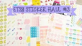Etsy Sticker Haul #3 | Paws Paper, Paradise Paperie, Libbie and Co.