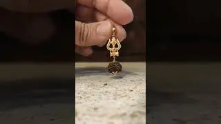9886130900 Om Namah Shivaya : Rudraksha Trishul Damru Pendant 916 Hallmark Gold #shiva