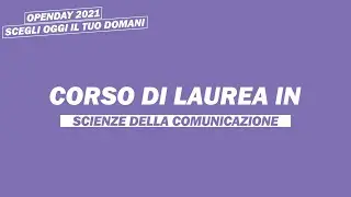 Scienze della Comunicazione - Video di presentazione