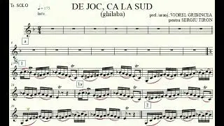 SERGIU TIRON - De Joc, Ca la Sud (PARTITURI)