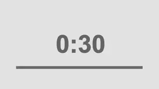 30 seconds countdown alarm timer