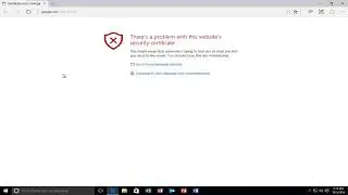 Microsoft Edge - How To Fix 'There Is A Problem With This Websites Security Certificate'