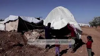 Syrian driving school used as camp for earthquake survivors