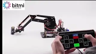 Kit de brat robotic Arduino controlabil prin aplicatie | Functionare | Bitmi.ro