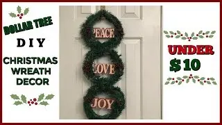 DIY Dollar Tree Christmas Wreath /🎄🎁🎄 / MobellaLife TV