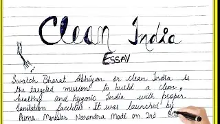 Clean India essay in english #Swatch bharat Abhiyan essay #clean india #clean city green city