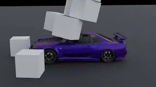 Blender Skyline R34 RBC(Free) Rigged - test 2 rendered