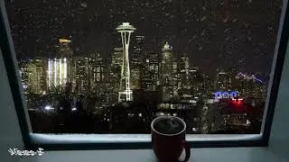 [100% keine Werbung] City View Night - Entspannendes Video - Regen & Gewitterger&auml;usche -Meditieren