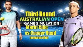 Australian Open | Marin Cilic    vs Casper Ruud  | [24 Jan 2026] | Gameplay Simulation