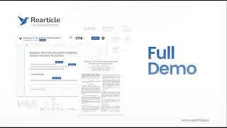 Rearticle Full Demo | Detailed Walkthrough | Visual LaTeX Editing & Auto-Formatting