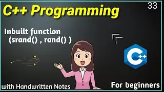 Inbuilt Function || Difference between srand() and rand() function in C++
