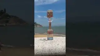 DIY Calming Sand Timer at the Beach 🏖️