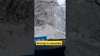 Driving in heavy snow in mountain #driving #mountain #india #japan #mountaindriving #snow