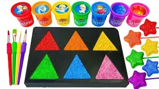 First Cartoons for Babies | Bright Colors, Slime, Toys, Stars | Learn Colors & Sounds | ASMR