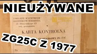 Nigdy nieużywane kolumny Unitra Tonsil ZG25C z roku 1977 wraz z opakowaniem.