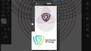 How to make a Modern W+G letter logo in Adobe Illustrator Tutorial