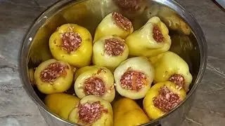 Punjene paprike sa  mesom Rucak za cijelu porodicu #recept