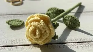 How to Crochet Rose Flower for Beginners | Very easy crochet rose motif making for Beginners