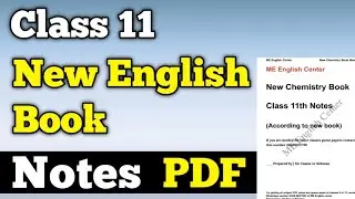 Class 11 new English book notes PDF | first year New English book notes PDF | English notes PDF