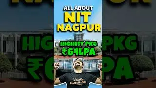 NIT Nagpur = Highest Package ₹64 Lakhs😳🔥 #shorts #jee2026 #nitnagpur #nit #nitplacement #jeemains
