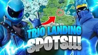 The BEST TRIO Landing Spots for Arena+Tournaments! [Fortnite Chapter 3]