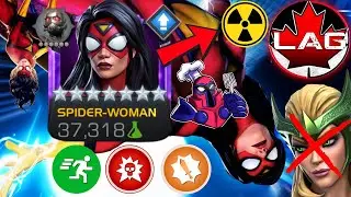 Spider-Woman HARD COUNTER Enchantress?! Science Nuke For Battlegrounds! 7🌟R3 Gameplay Showcase! MCOC