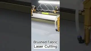 Laser Cutting Brushed Fabric | Lasermachine #clothing #laser #garmentmanufacturing