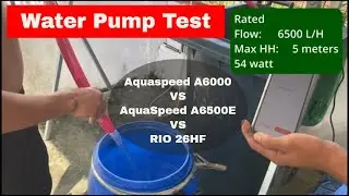 Aquaspeed and Rio Water Pump Comparison