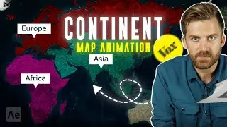 Vox Style Continent Map Animation in After Effects