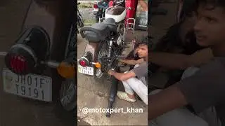 #shorts Mini Punjab Exhaust on BS7 Classic 350 Reborn with Free Flow Bend Pipe