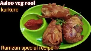 Aloo veg roll|iftar special recipe|Ramzan 2025 recipe| Thread samosa|heena recipe 🤤🤤🤤