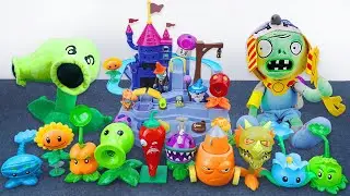 🐰toy asmr🐰 10 Minute Unboxing ASMR Plants vs. Zombies Castle Zombie Toy Set