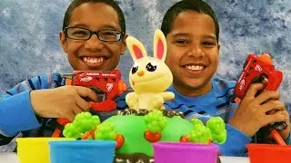 NERF WAR QUICK DRAW CHALLENGE Jumping Jack Game Challenge