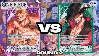 Purple Doflamingo VS Mihawk | OP14 Locals Gameplay | Round 2