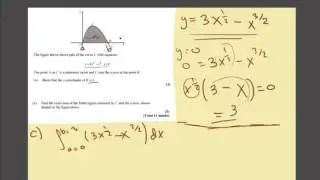 Integration-area under graph