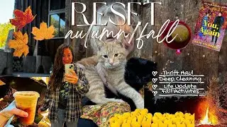 living a simple life... A Fall RESET + deep cleaning an OFF-GRID Post and Beam Handmade Home🍂🧸🧦🌙🍁