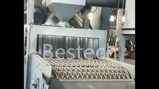 Automatic Wire Mesh Shot Blasting Machine For Aluminum And Metal Thin Wall Workpiece Surface Clean