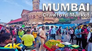 The HEART of Mumbai: Crawford Market and Kalbadevi &ndash; Night Walking Tour【4K】🇮🇳