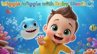 Wiggle Wiggle with Baby Shark 🦈🕺 | Fun Action Song for Kids & Babies