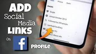 How to Add Social Media Link in Facebook Profile
