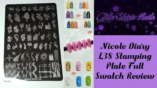 Nicole Diary L38 Stamping Plate Full Swatch Review