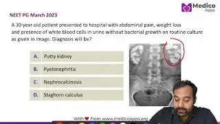 🔥 NEET PG March 2023 High yield topic | Putty Kidney vs Staghorn Calculus| Dr Soumya Banerjee